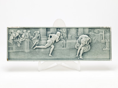 Image for Lot Ceramic Tile with Classical Scene