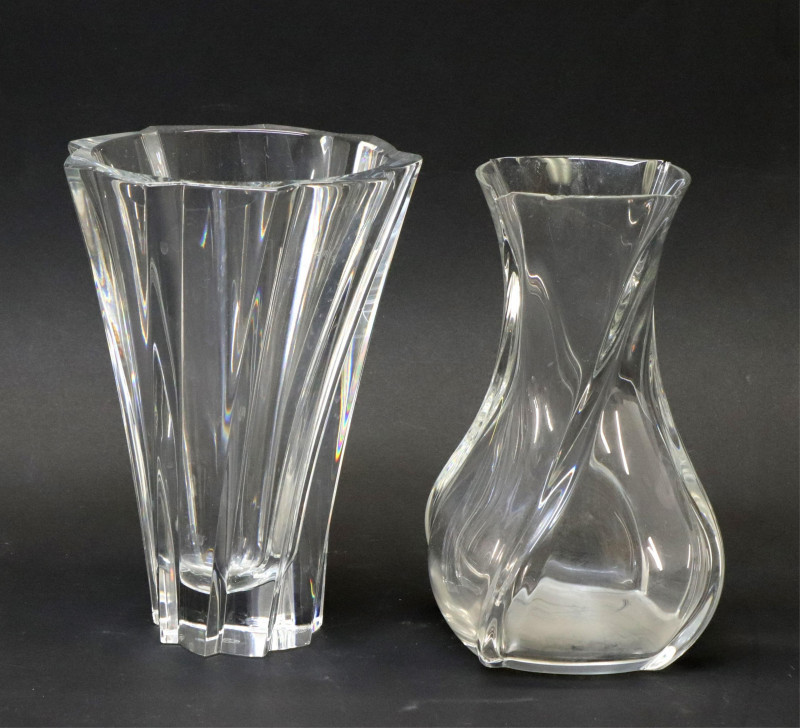Image 1 of lot 2 Baccarat Crystal Vases