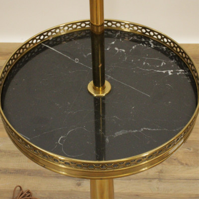 Georgian Style Brass Lamp Table  Floor Lamp