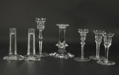 Image for Lot Waterford and Tiffany & Co Candlesticks