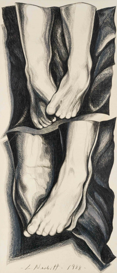 Lowell Nesbitt - Untitled (Draped Feet)