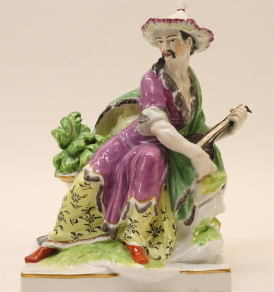 Image for Lot Meissen Porcelain Figure of a Musician