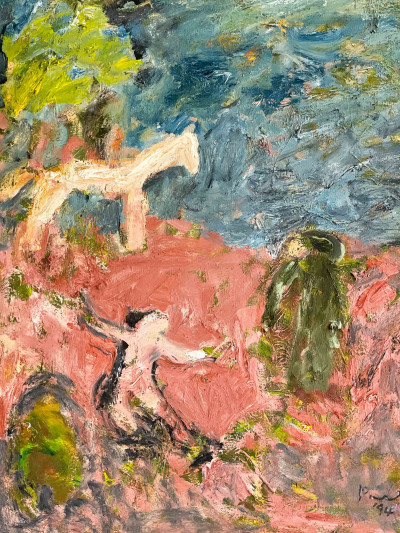 Pat Passlof - White Horse and Figure