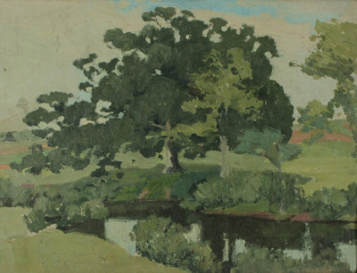 Image for Lot J.G. McManus (American 1882-1958) Landscape O/C