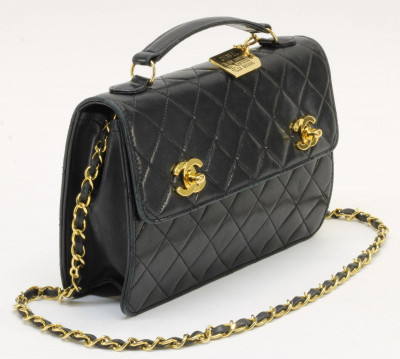 Image for Lot Chanel Double Turn-lock 2 Way Bag
