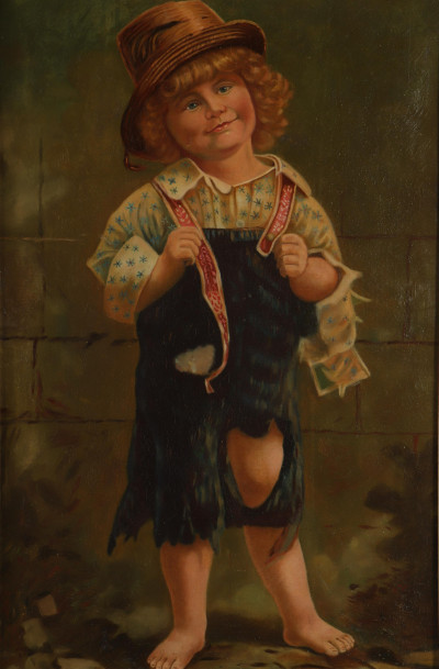 Image for Lot 'Beguiling' Portrait of Youngster E 20th C O/C