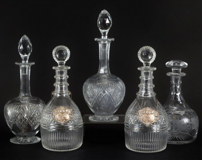 Image for Lot Group of Cut Glass Decanters