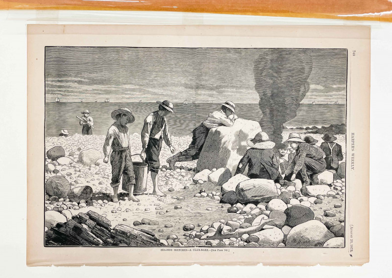 after Winslow Homer - Sea-Side Sketches- Clam Bake
