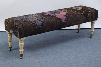 Image for Lot Upholstered Bench