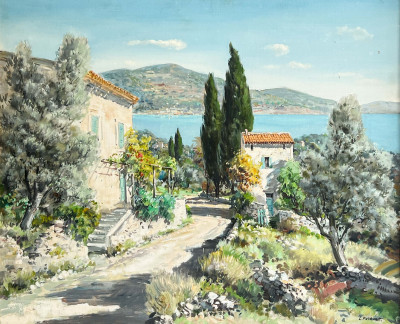 Lucien Potronat - Untitled (Coastal Villa)