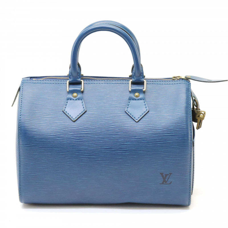 At Auction: Louis Vuitton, Louis Vuitton Blue Epi Leather Saint