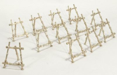 Image for Lot Set of 12 Tiffany & Co Sterling Bamboo Easels
