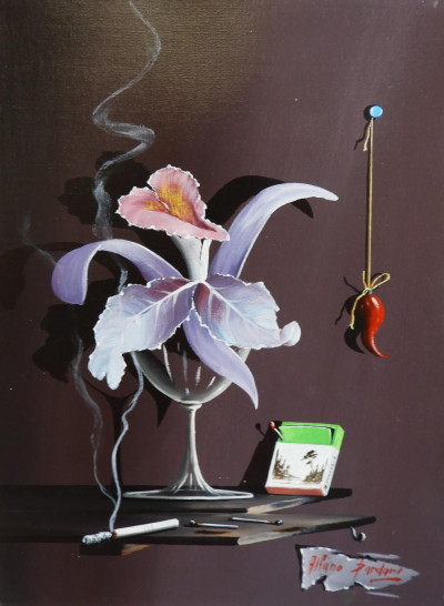 Image for Lot Alfano Alfredo Dardari - Pink Orchid & Cigarette