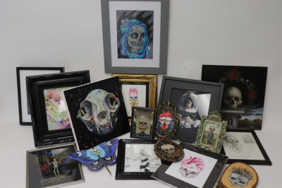 Image for Lot 17 Pictures depicting skulls
