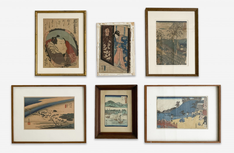 Various Artists - Group of 6 Japanese Woodblock Prints - Capsule 