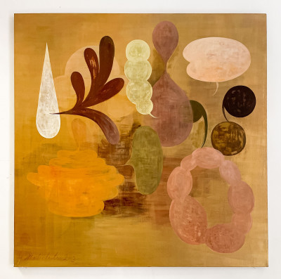 Joseph Stabilito - Untitled (Shapes Over Gold)