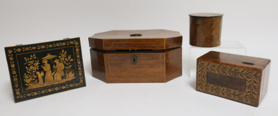 Image for Lot 4 English Wood Boxes, 19th C. and later