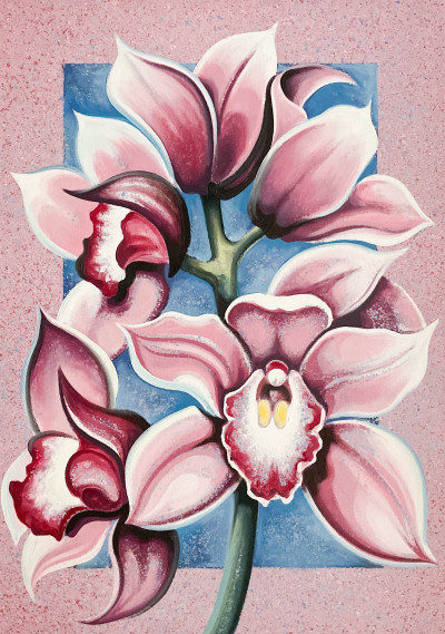 Title Lowell Nesbitt - Pink Orchids / Artist