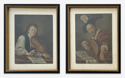 Title Continental School - Two Portraits of Musicians / Artist