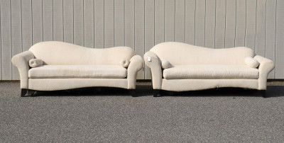 Image for Lot Pair Barnhardt Upholstered Sofas