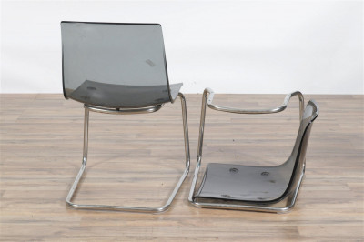 Image 5 of lot 4 Carl Ojerstam Lucite & Chrome Chairs