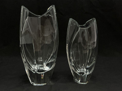 Image 2 of lot 2 Baccarat Crystal Vases