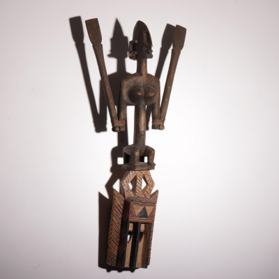 Image for Lot African Wood Carved Mask/Fertility Figure