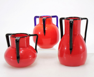 Image for Lot Three Loetz Tango Glass Vases