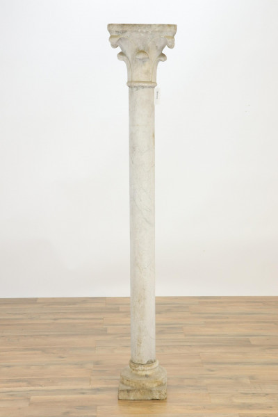 Image for Lot Medieval Style Limestone Column  Fragments