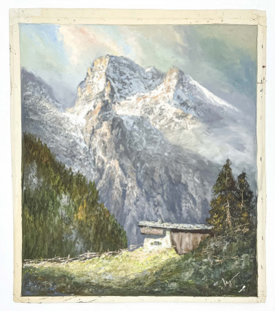 Herbert August Uerpmann - Untitled (Mountains Scene)