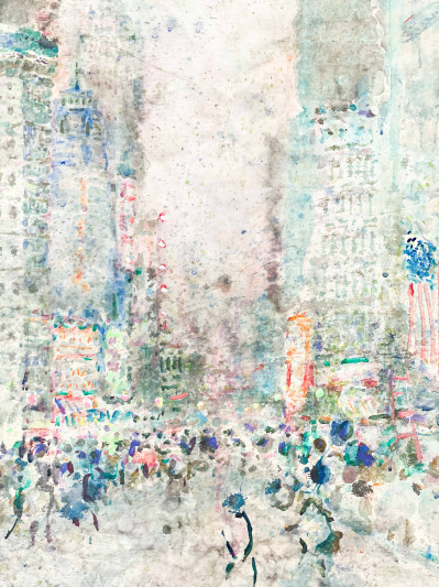 Unknown Artist - Impressions of Central Park South (Triptych)