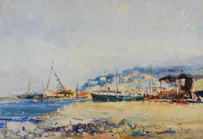 Title Mario Agostinelli - Waterfront Scene / Artist