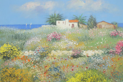 Image for Lot Felice Calven  Flower Field in Greece