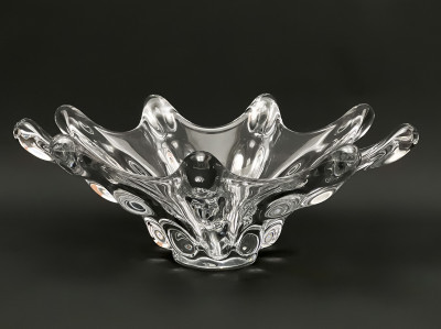 Image for Lot Art Vannes French Crystal Centerpiece Bowl