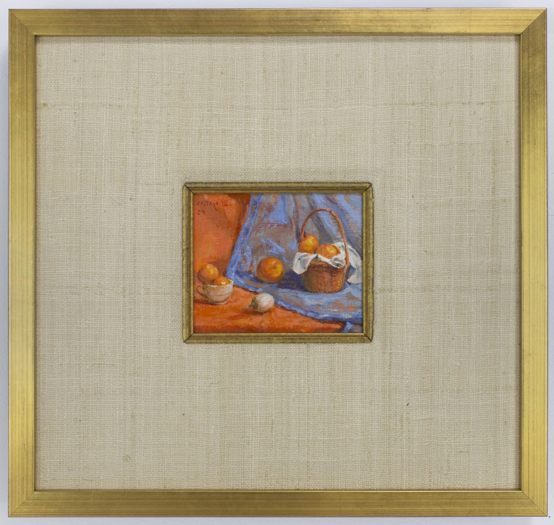 Image 2 of lot Gustav Blache III - Two matched still lives (oranges) (2004)