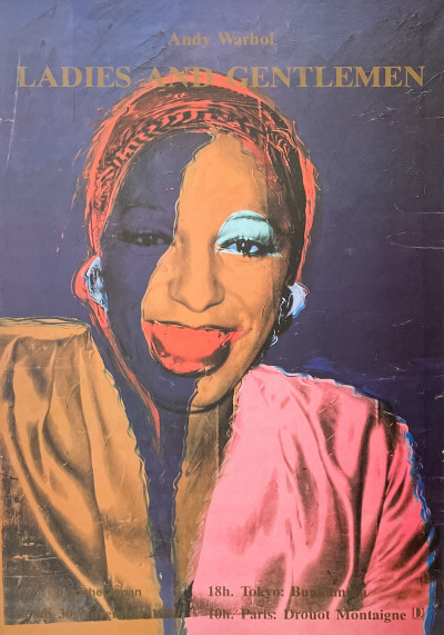 Title Andy Warhol  - Ladies and Gentlemen Exhibition Poster (Portrait of Wilhelmina Ross) / Artist