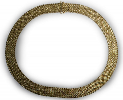 Image for Lot Italian 18K Yellow Gold Choker Necklace