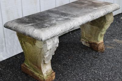 Image 3 of lot 2 Marble Garden Benches