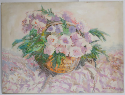 Image for Lot Dimitri Hristoff, "Basket of Flowers", O/C