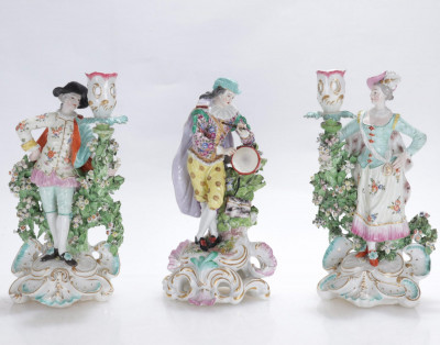 Title Three German Porcelain Figurines / Artist