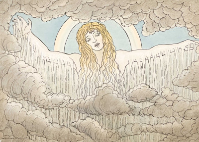 Image for Lot Unknown Artist - Woman in the Clouds
