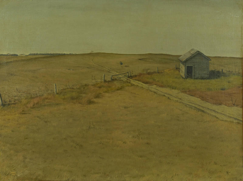 Donald Wynn - Untitled (open field and house)