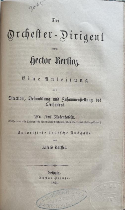 Image 3 of lot 19th Century Music Berlioz & Gleich