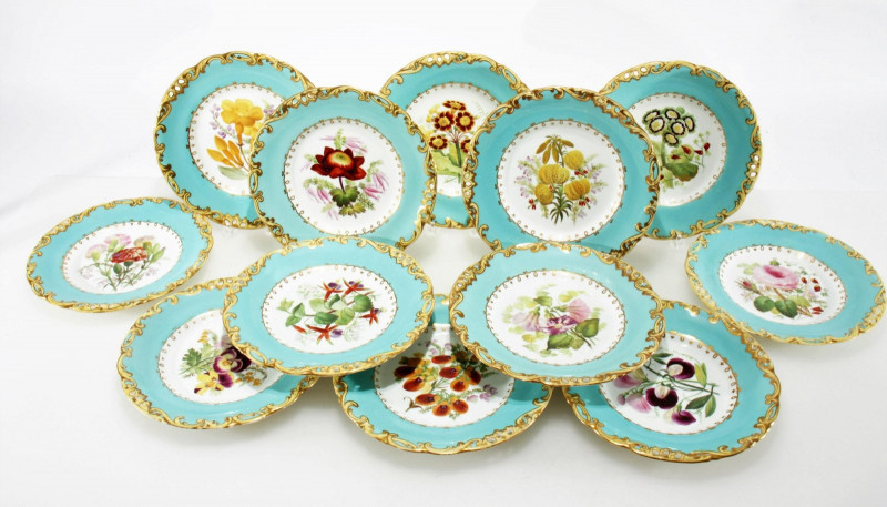 Image 1 of lot 12 Copeland Spode Porcelain Plates, 1850-1895