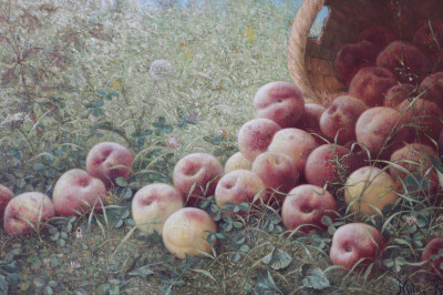 Image for Lot Milne Ramsey -Peaches and Basket - O/C