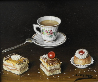 Image for Lot Lima Pizarro - Still Life with Pastries