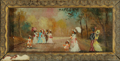 Image 3 of lot 2 French Style Paintings