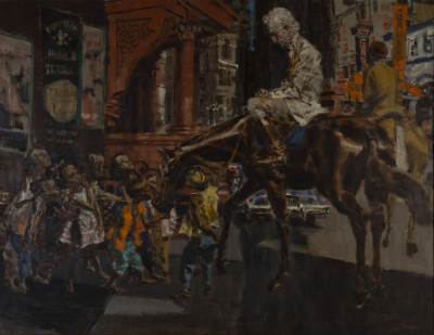 Title Frank Robbins - Untitled (City Horse scene) / Artist