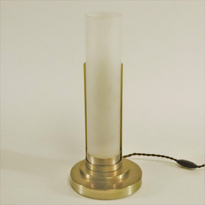 Image for Lot Jean Perzel Metal Tubular Table Lamp