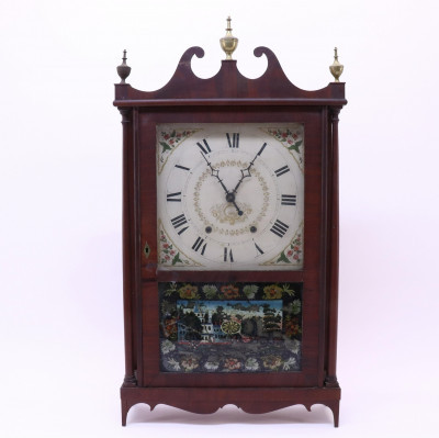 Image for Lot Mark Leavenworth  Co(CT) Pillar and Scroll Clock